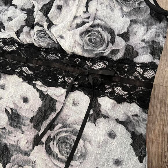 Y2K Whimsygoth Fairy Grunge Lace Milkmaid Bow Tank - Picture 3 of 6